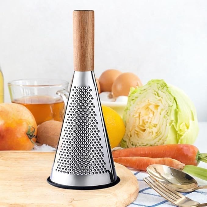 SHENGYA GRATER STAINLESS STEEL WITH WOOD HANDLE