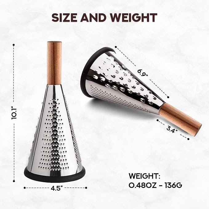 SHENGYA GRATER STAINLESS STEEL WITH WOOD HANDLE