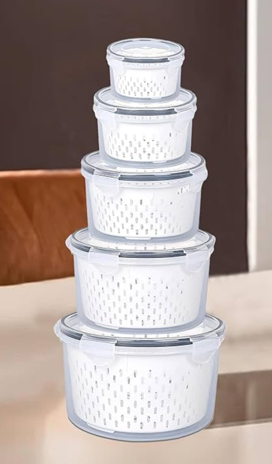 STORAGE BOX 5PC - RND