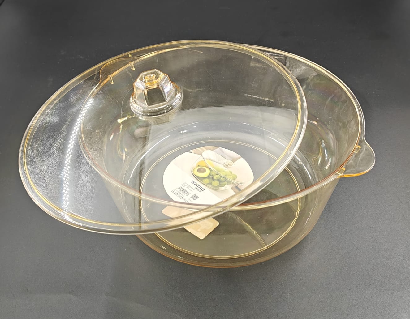 ACRYLIC BOWL WITH LID