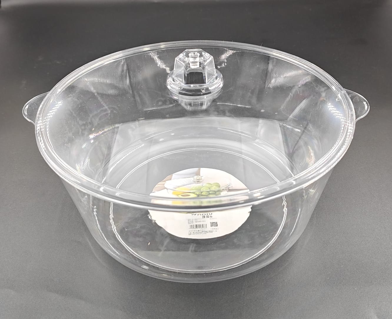 ACRYLIC BOWL WITH LID