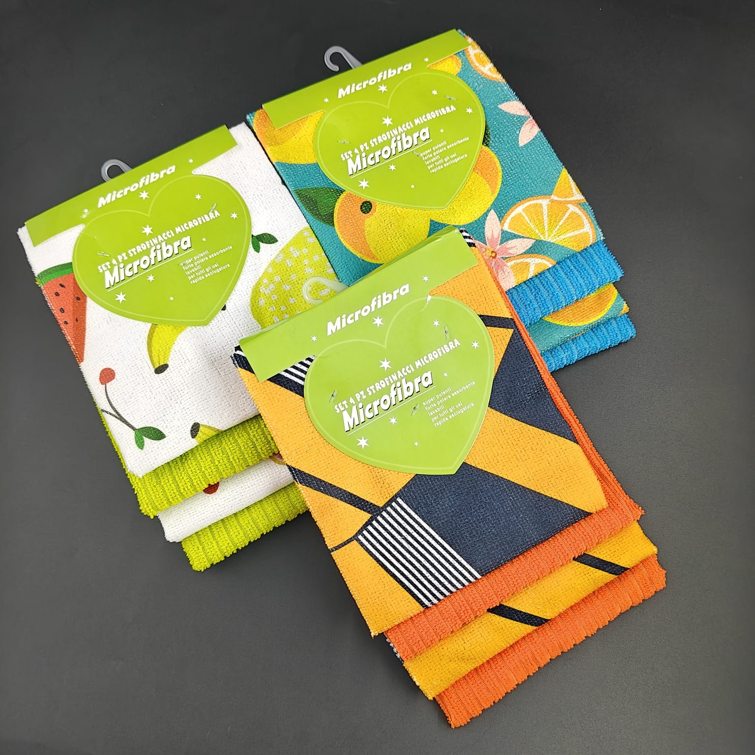 MICRO FIBRA - 4 PCS TOWEL