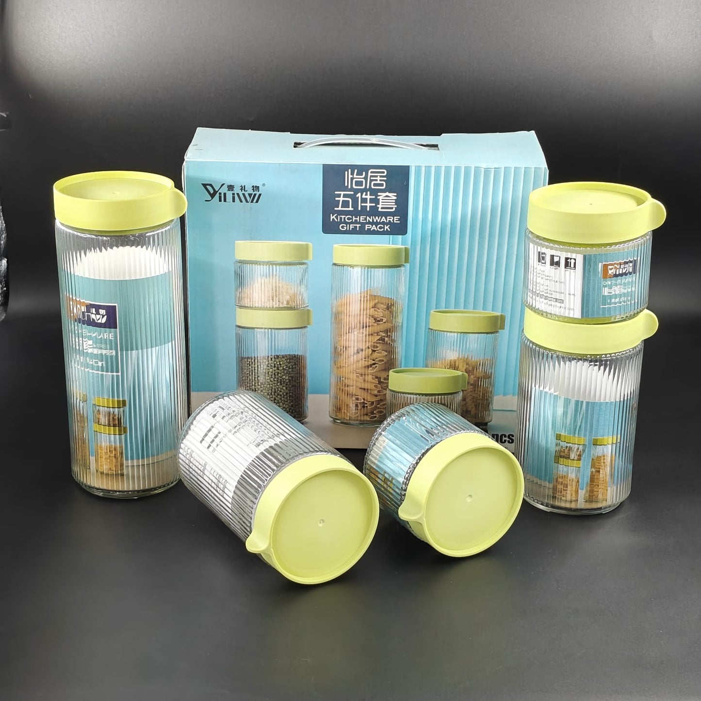 YILIWU GLASS JAR - 5 PCS