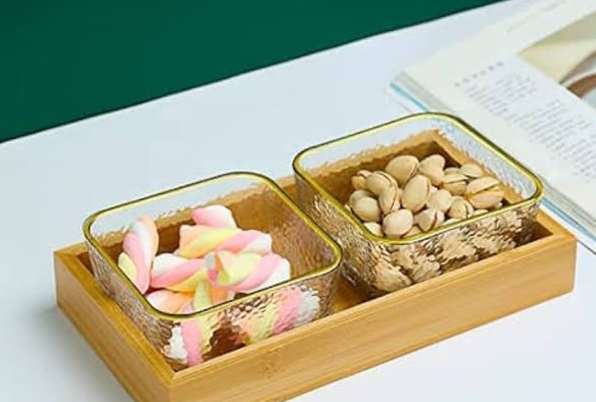 WOODEN TRAY - 2 PCS