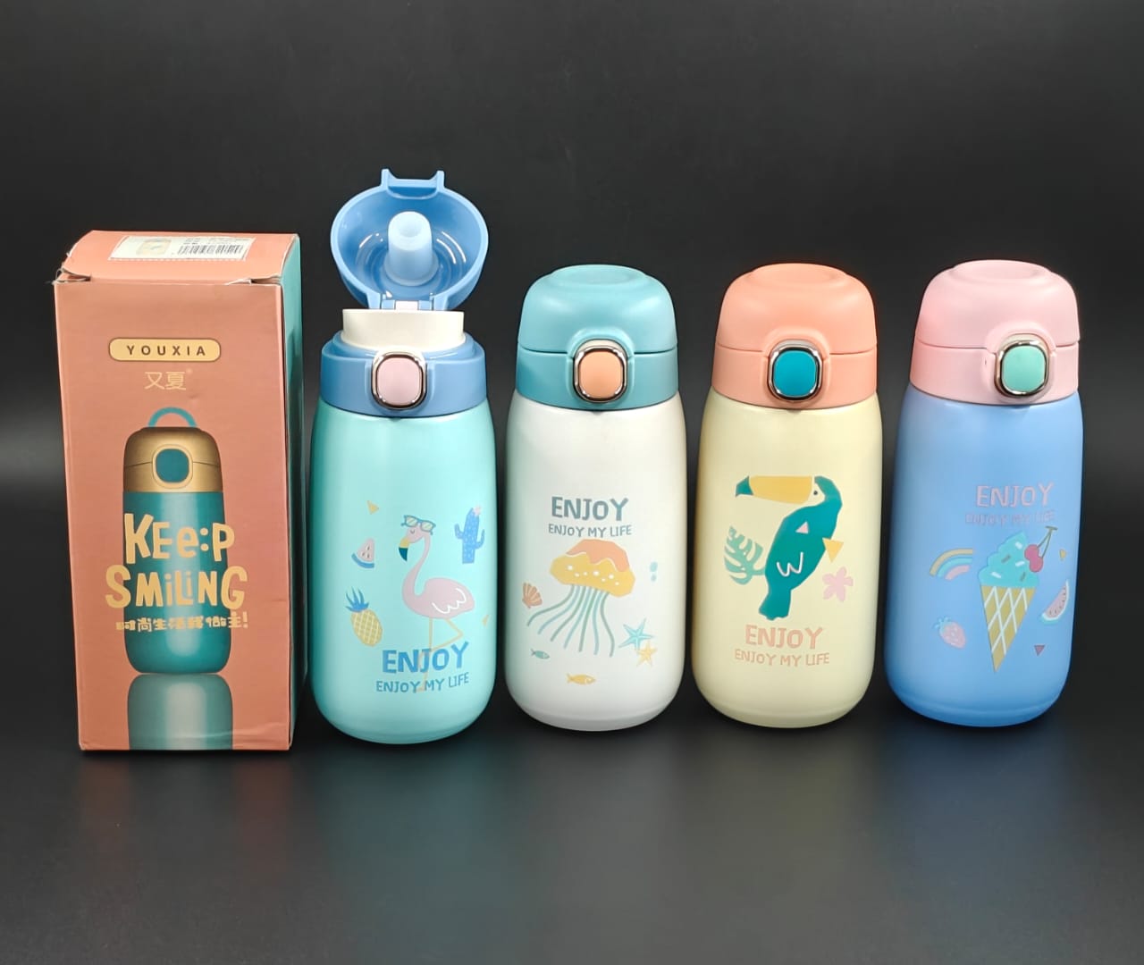 KEEP SMILING VACCUM BOTTLE - 420 ML