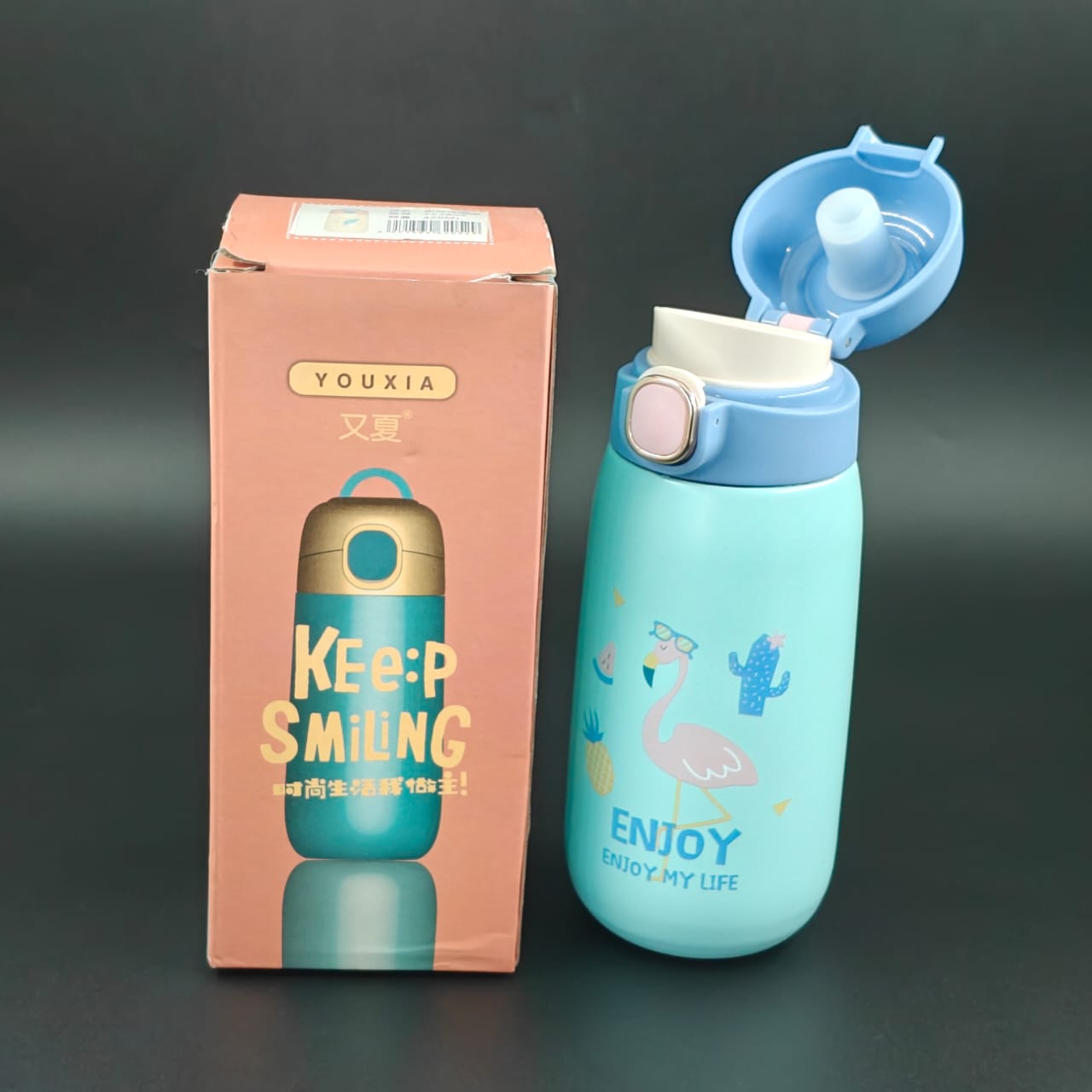 KEEP SMILING VACCUM BOTTLE - 420 ML