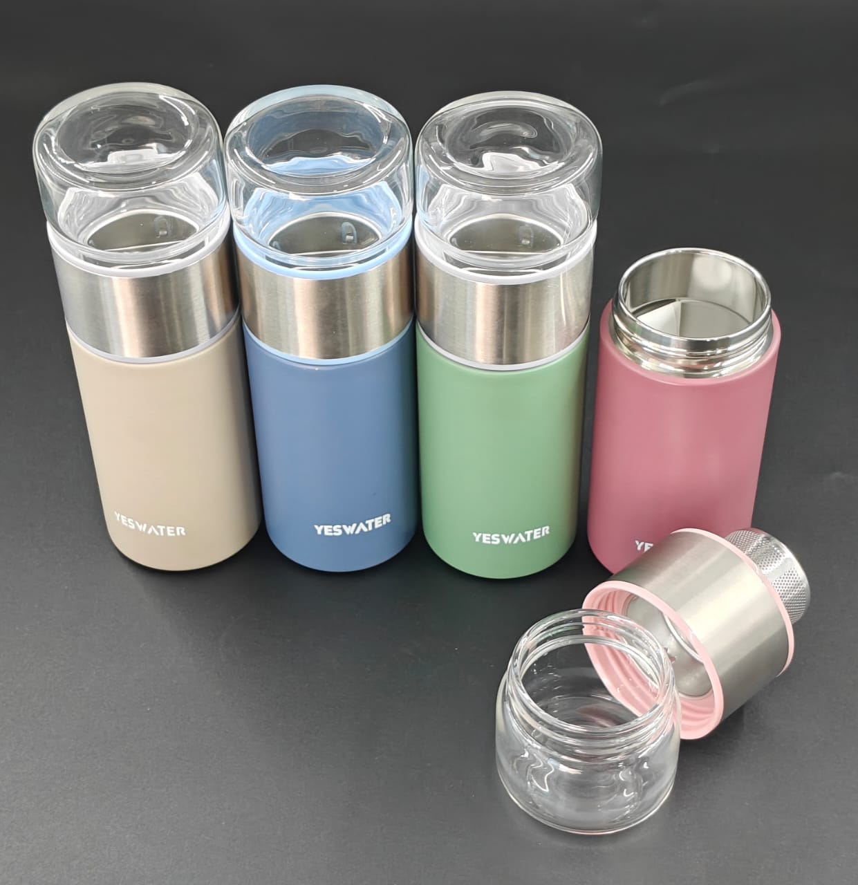 GT VACCUM BOTTLE WITH HERB COMPARTMENT