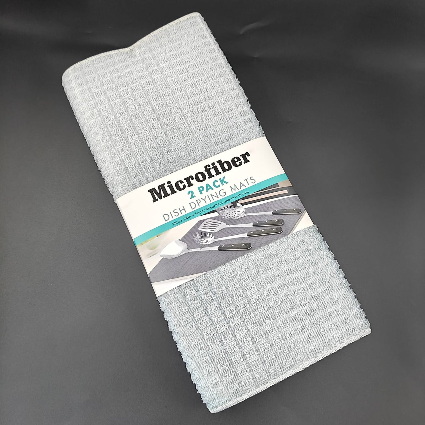 DISH DRYING MAT - PACK OF 2