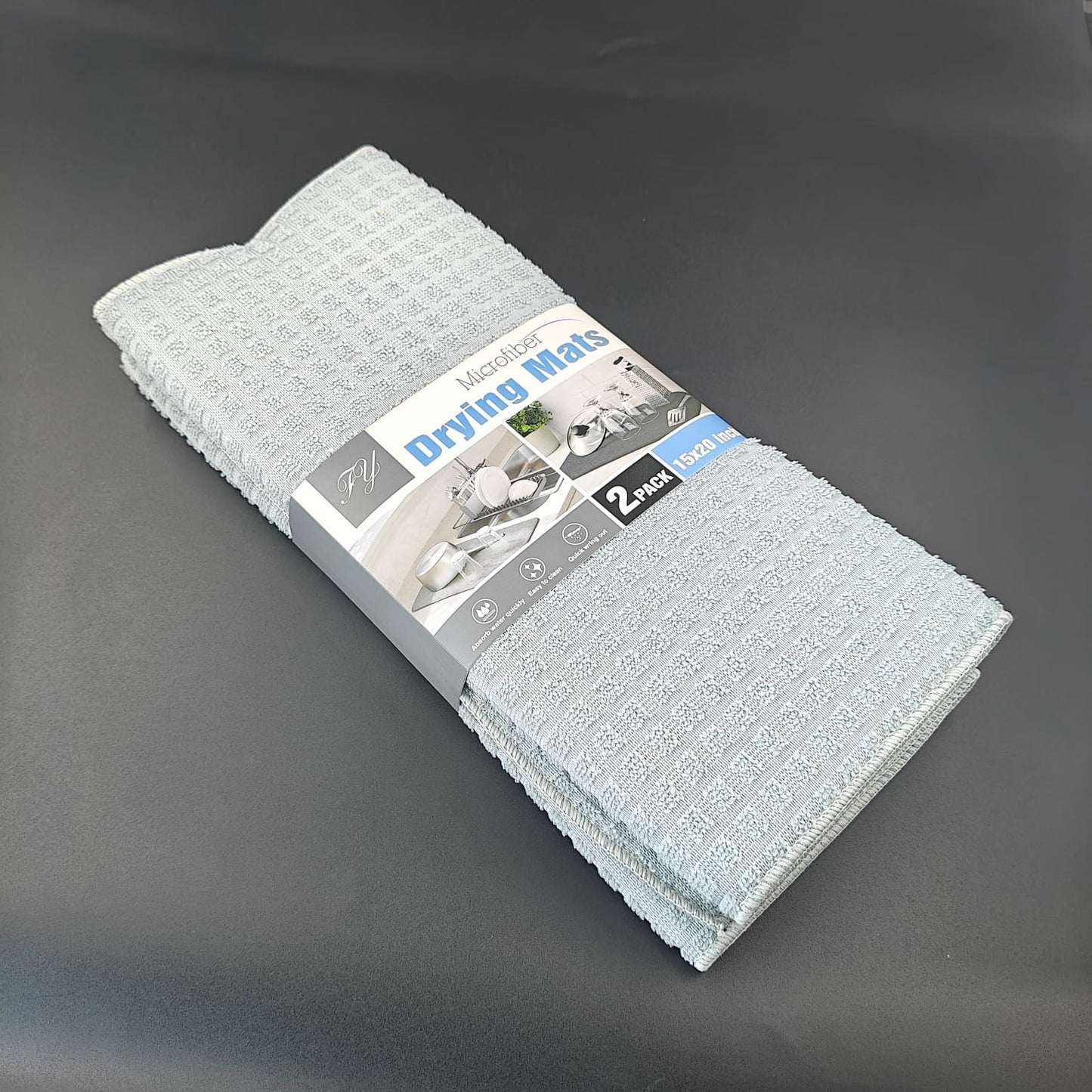 DISH DRYING MAT - PACK OF 2