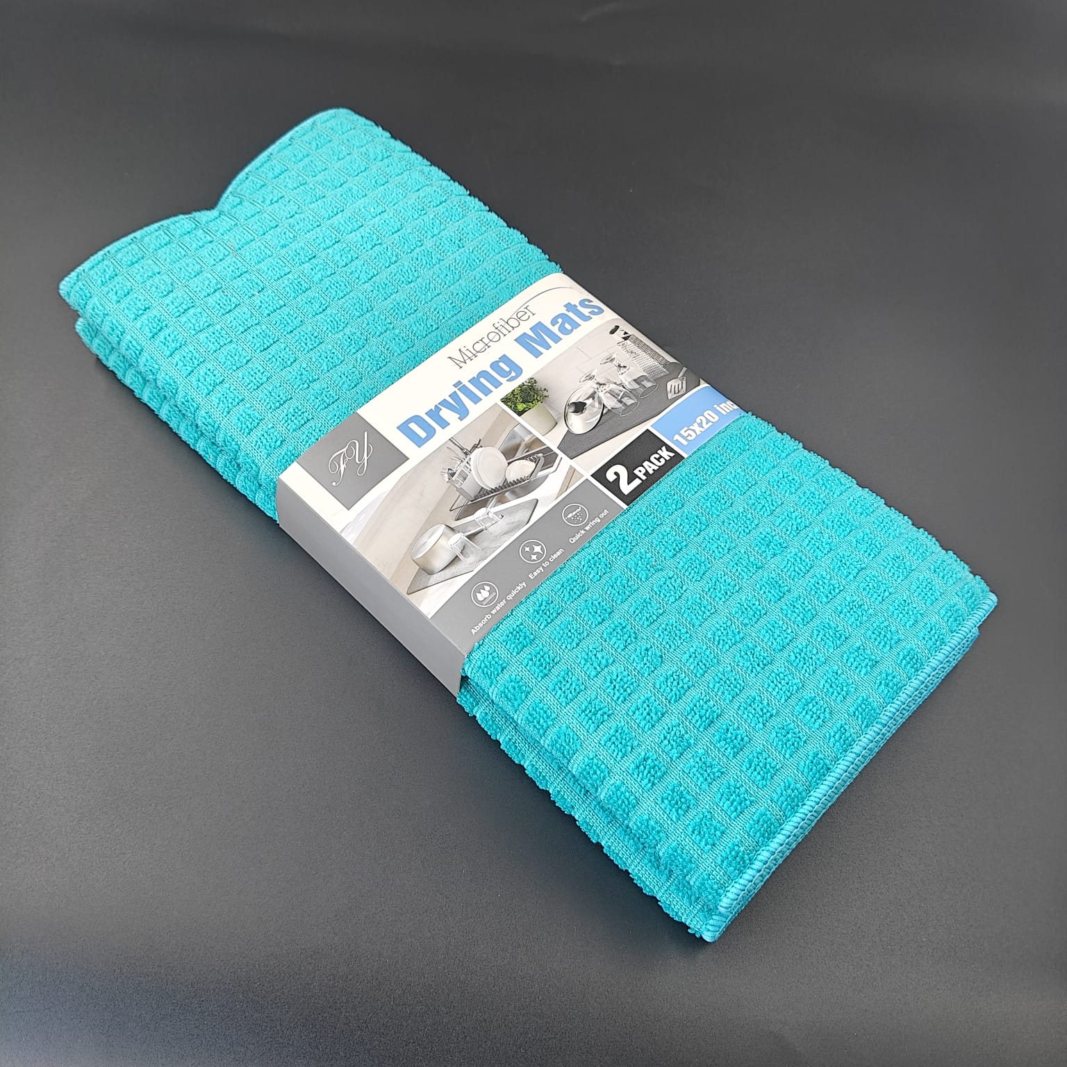 DISH DRYING MAT - PACK OF 2