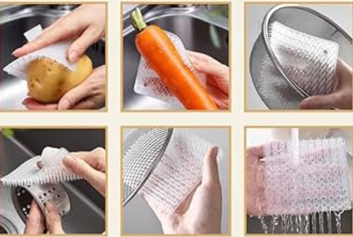 FRUIT AND VEGETABLE WASHING BRUSH - PACK OF 2