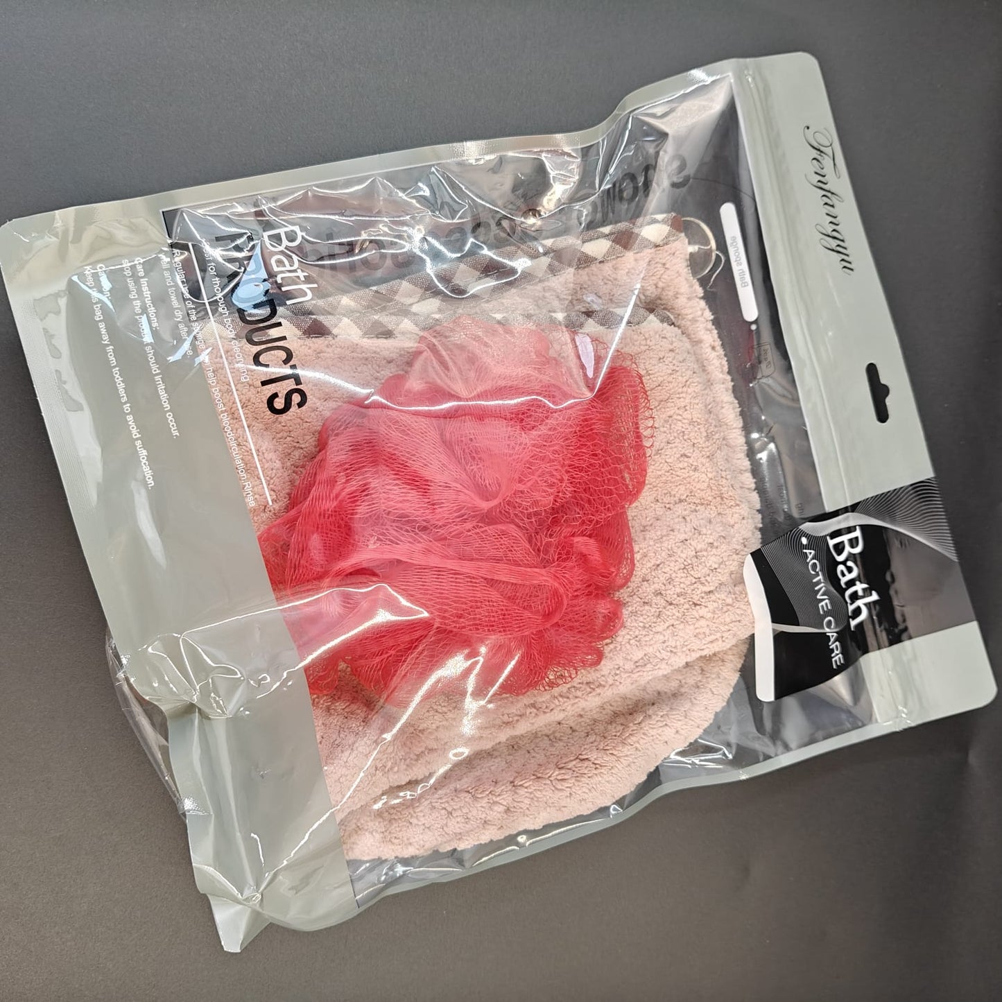 FENFA HAIR WRAP WITH LOOFAH