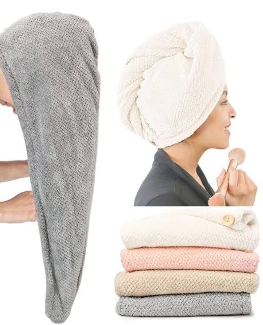 FENFA HAIR WRAP WITH LOOFAH
