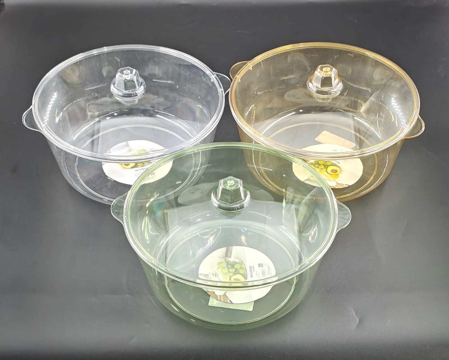 ACRYLIC BOWL WITH LID