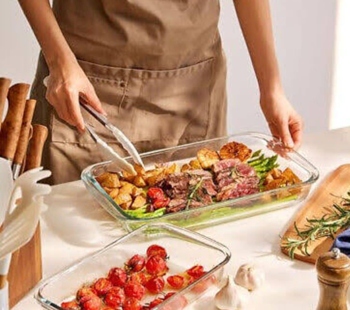 EMMA GLASS SQ BOWL - 2.2L