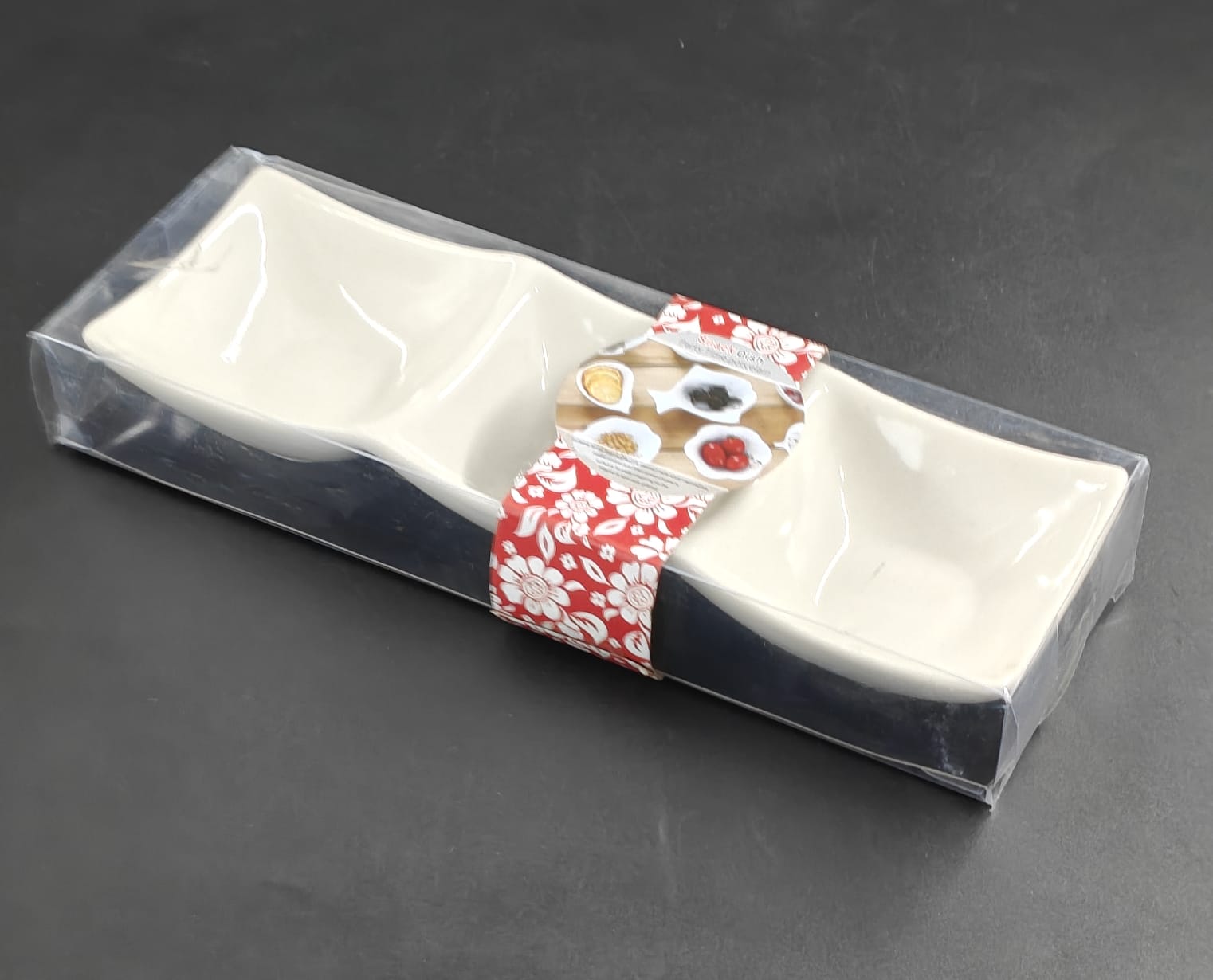 SNACK TRAY CERAMIC SET