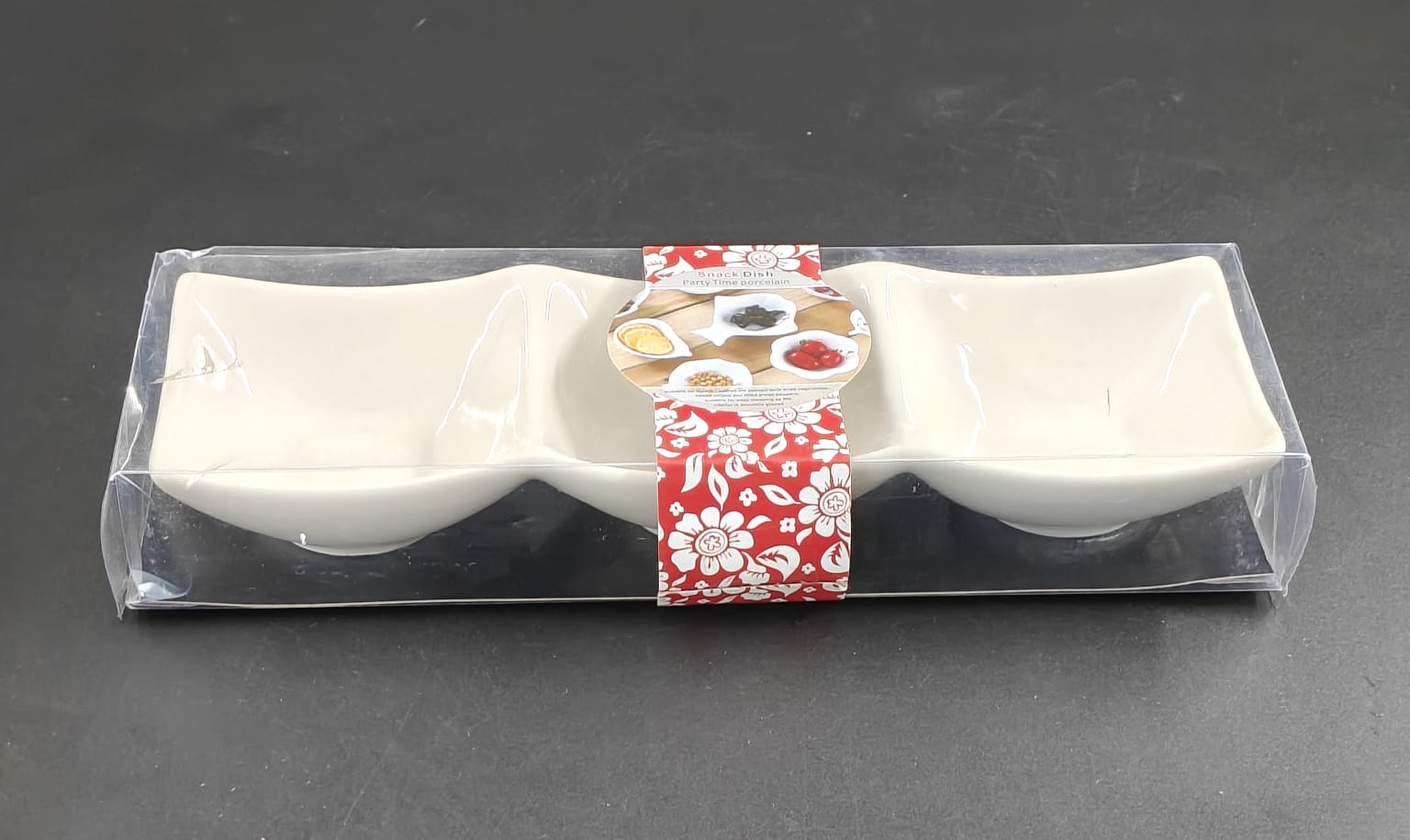 SNACK TRAY CERAMIC SET