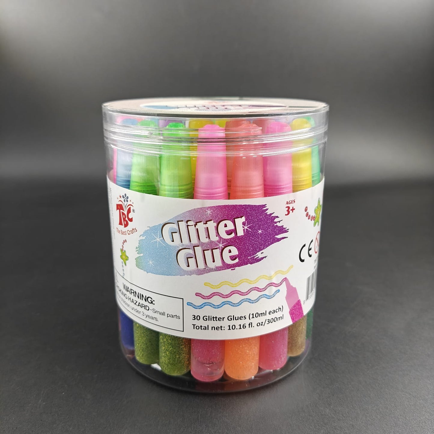 GLITTER GLUE BOX - 30 PCS
