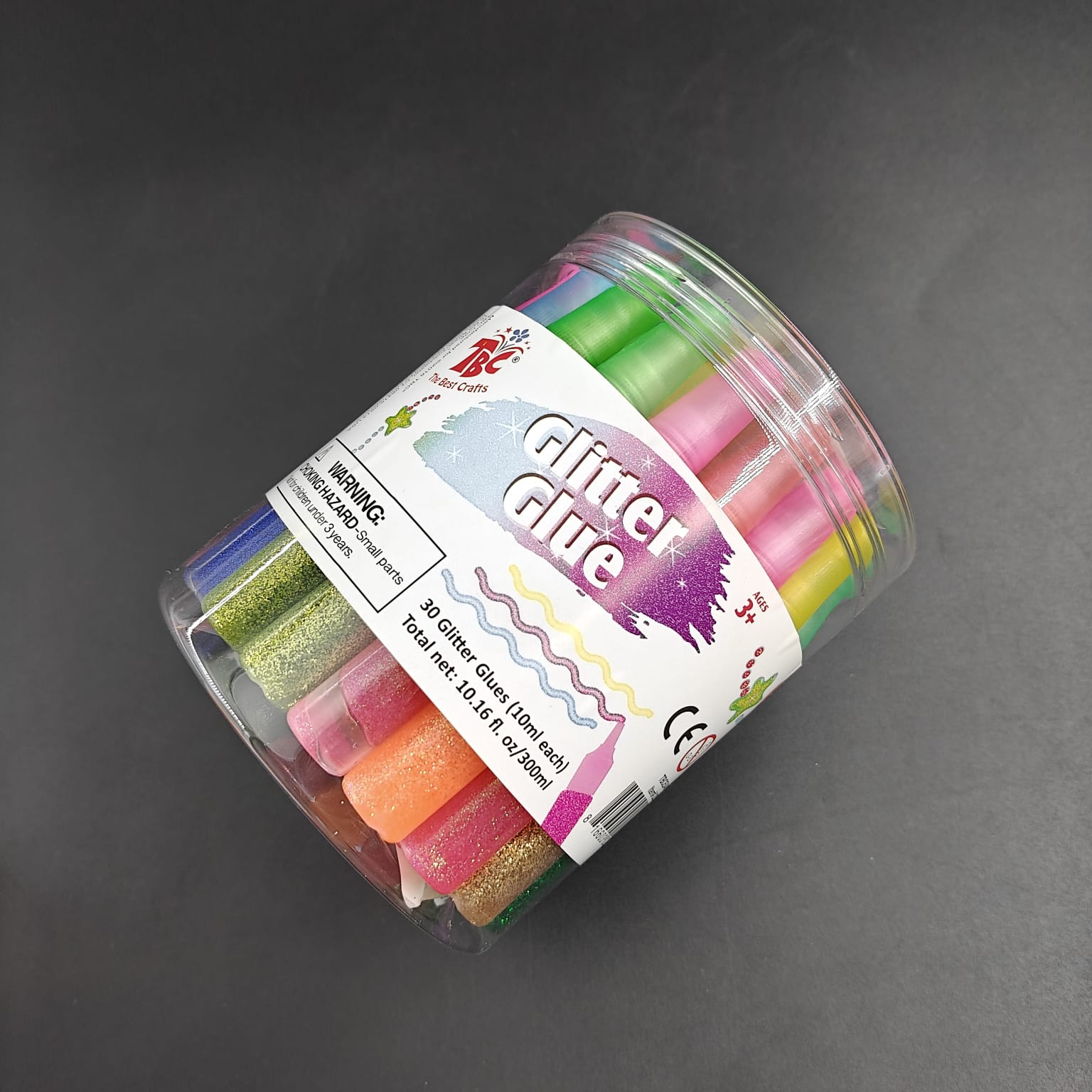 GLITTER GLUE BOX - 30 PCS