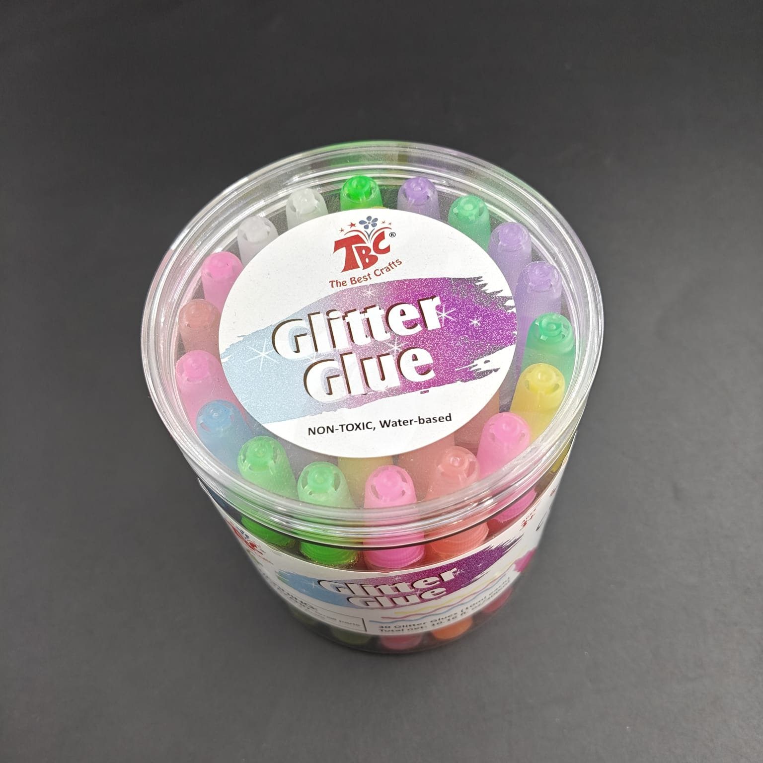 GLITTER GLUE BOX - 30 PCS