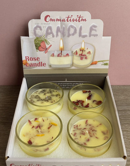 REAL FLOWER ROSE CENDLE -4