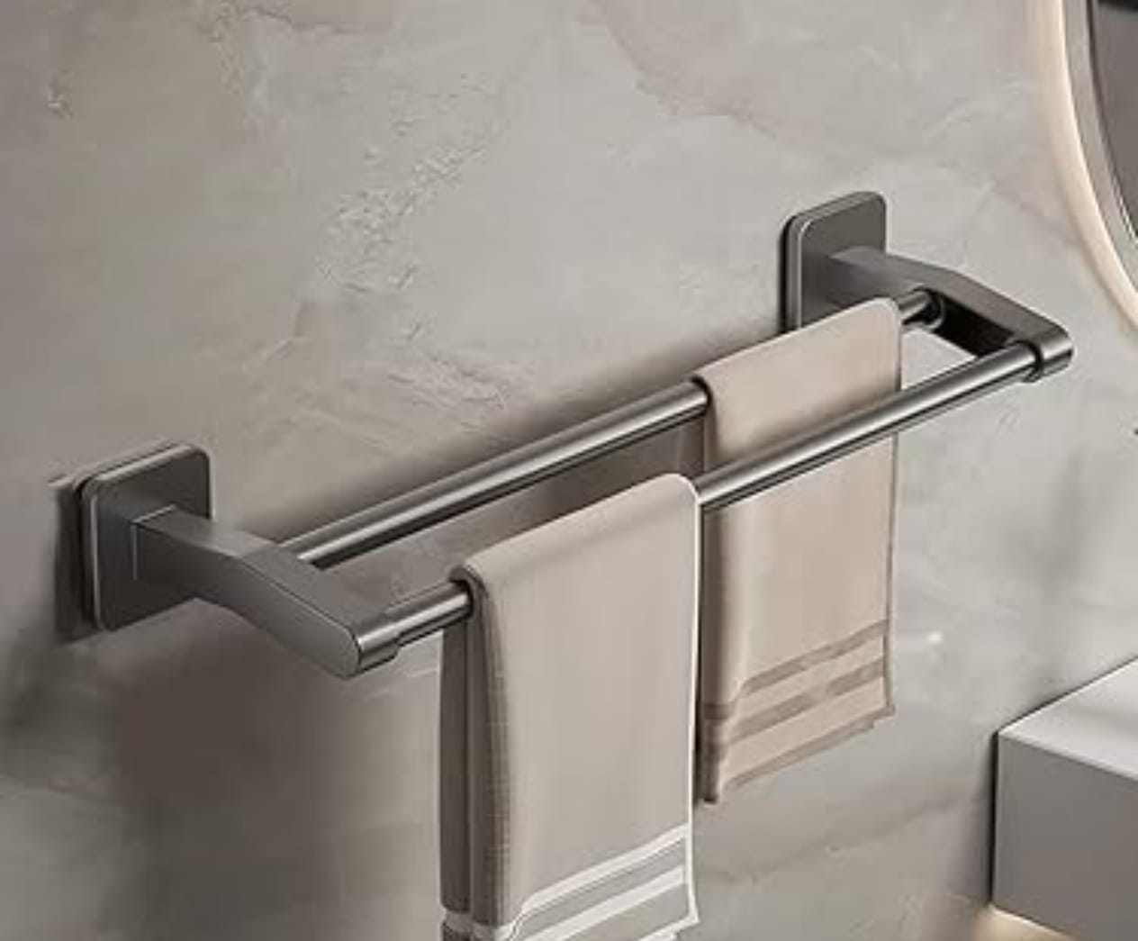 TOWEL RACK DOUBLE POLE