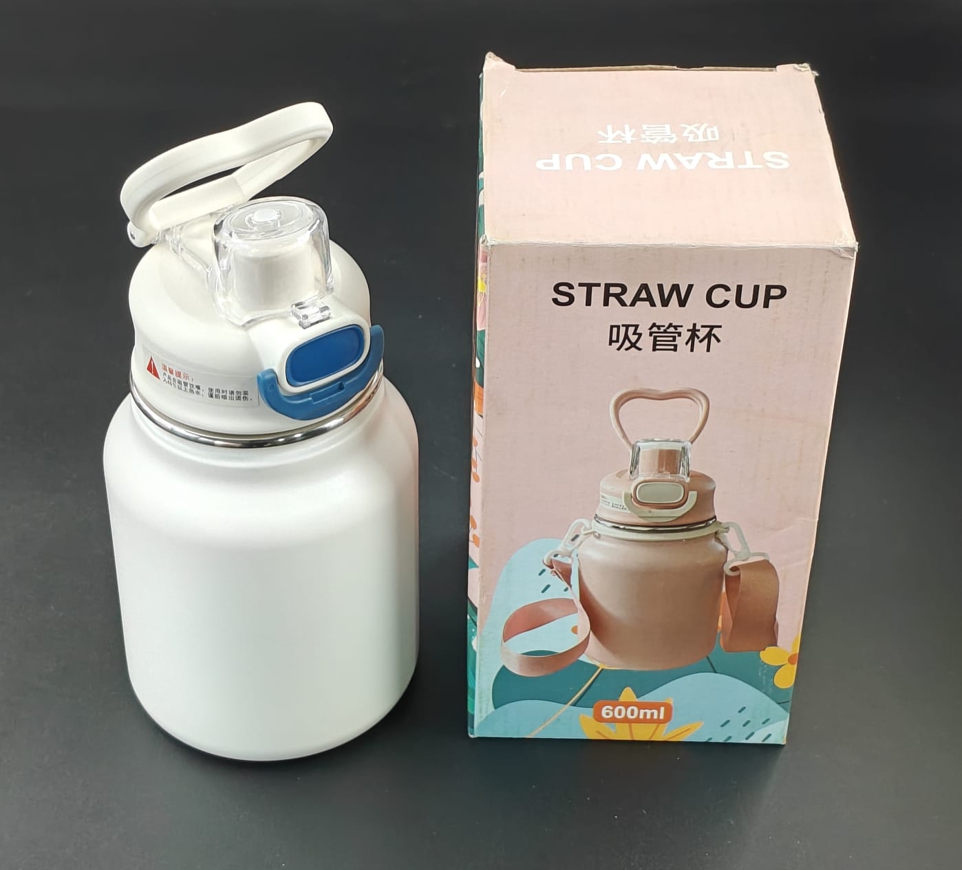 VACCUM STRAW CUP - 600ML
