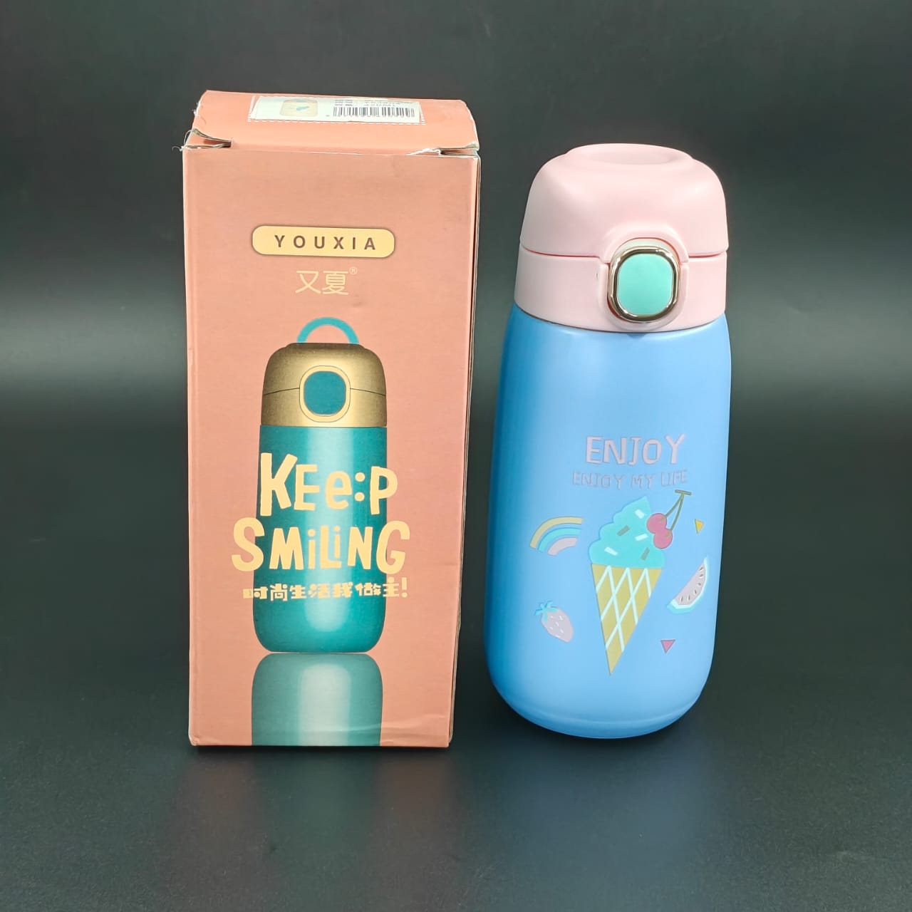 KEEP SMILING VACCUM BOTTLE - 420 ML