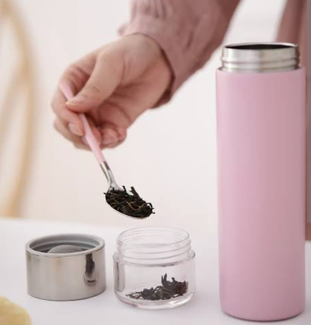 GT VACCUM BOTTLE WITH HERB COMPARTMENT