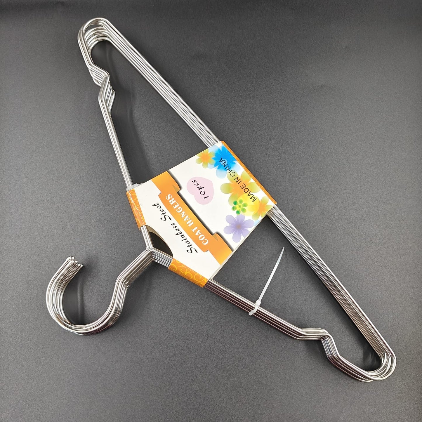 S.S. CLOTH HANGER - PACK 0F 10