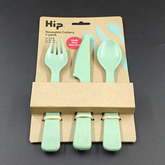 RICE HUSK CUTLERY SET - 3PCS.