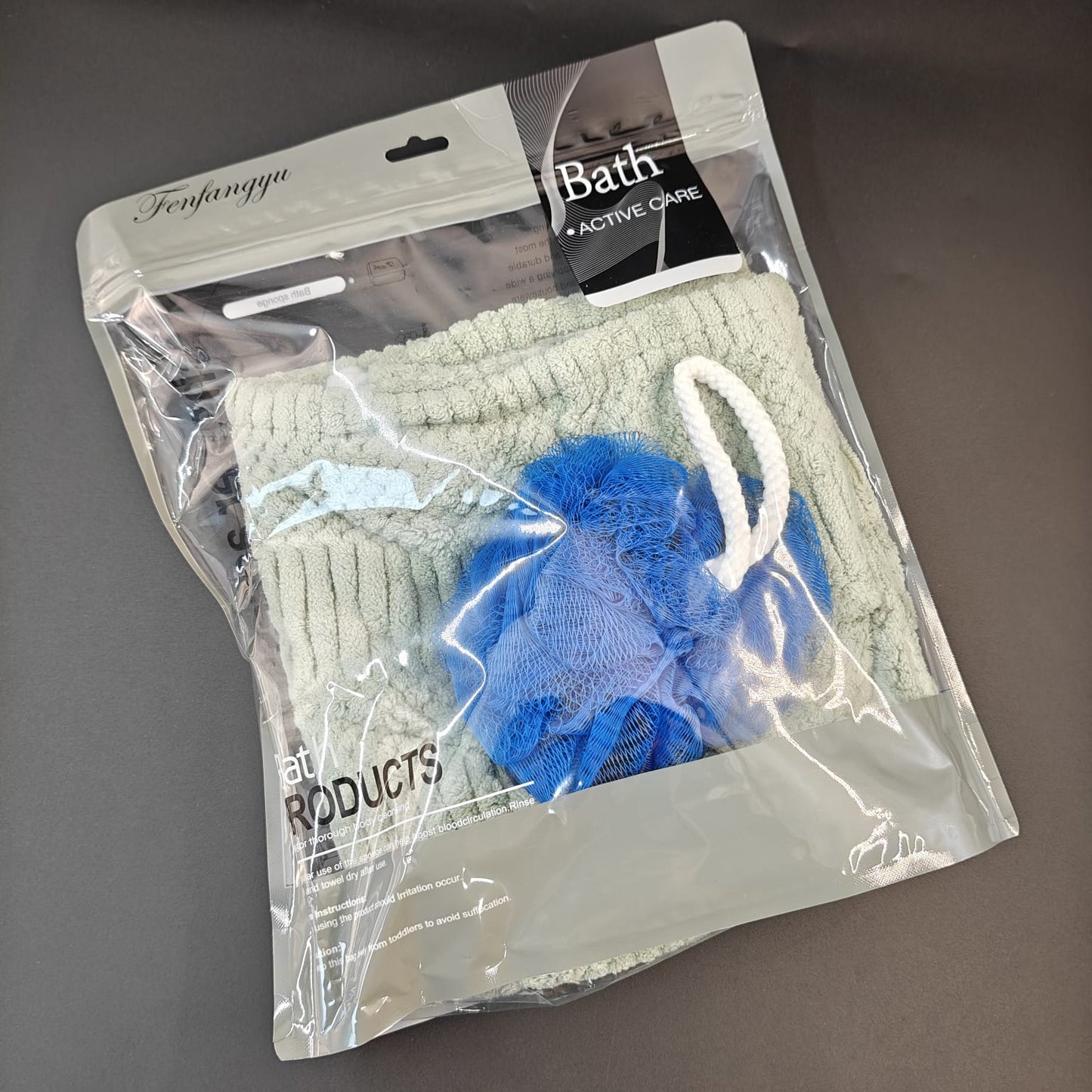 FENFA HAIR WRAP WITH LOOFAH