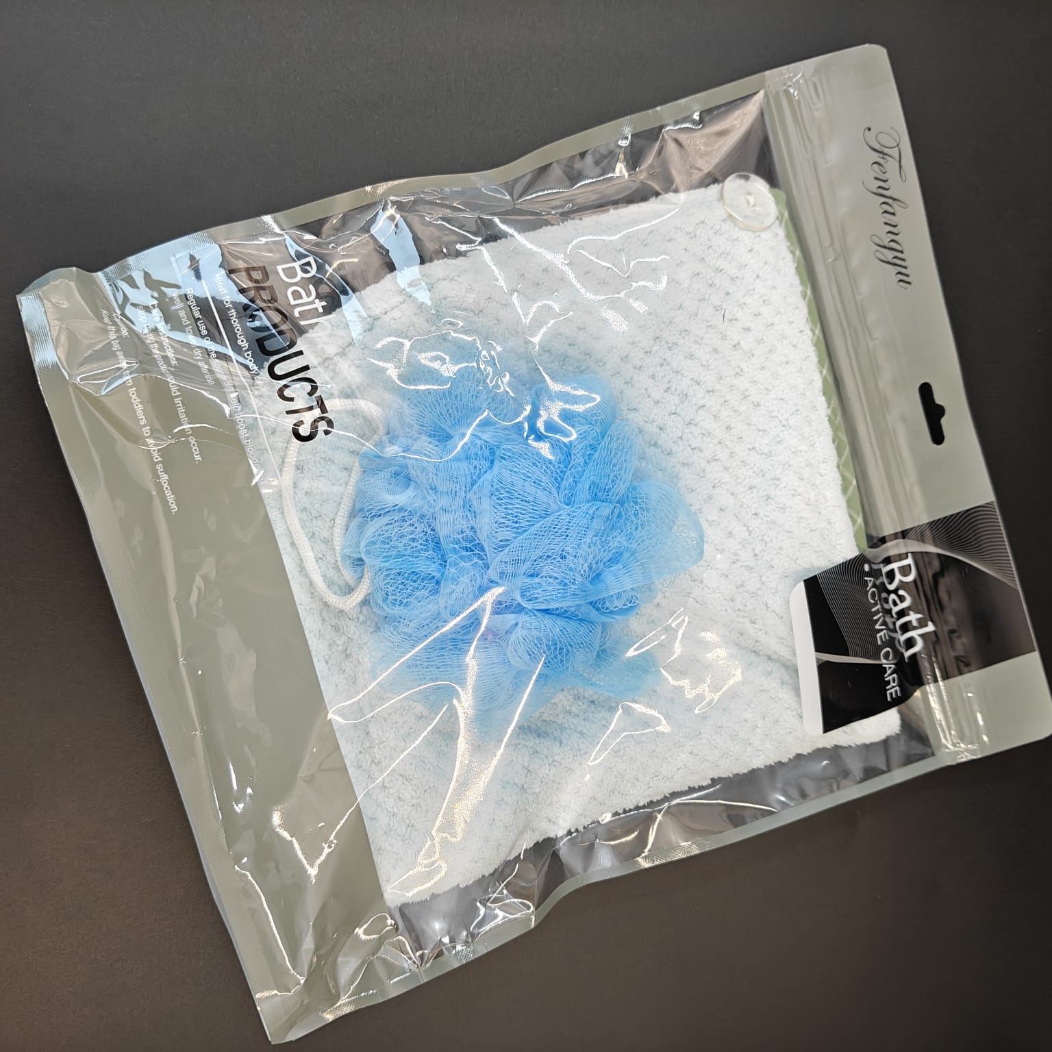 FENFA HAIR WRAP WITH LOOFAH